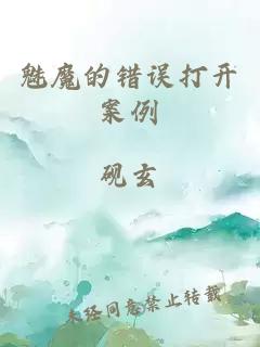魅魔的錯誤打開案例