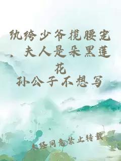 紈绔少爺攬腰寵，夫人是朵黑蓮花