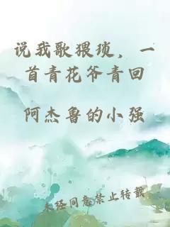 說我歌猥瑣，一首青花爺青回
