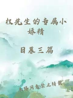 權先生的專屬小嬌精
